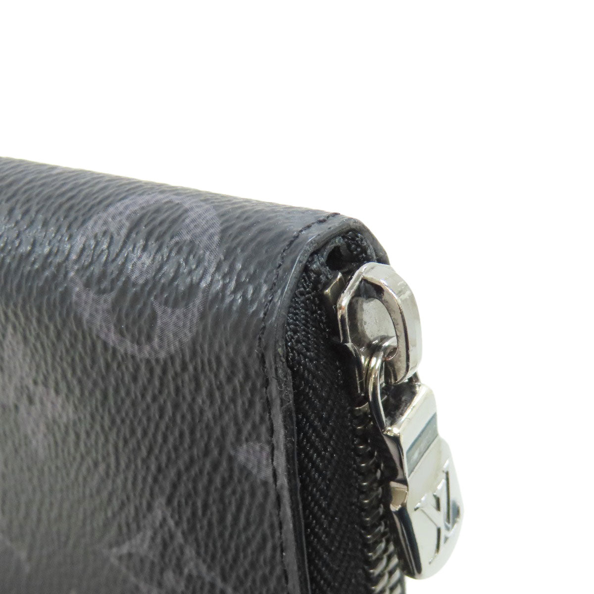 LOUIS VUITTON Long Wallet Purse M62295 Monogram Eclipse black Zippy Wallet Vertical mens Used Authentic
