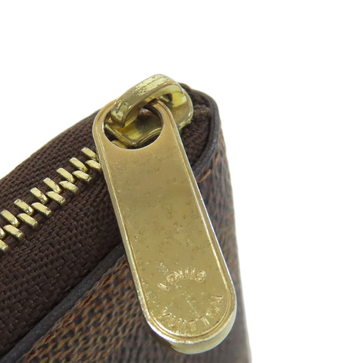 LOUIS VUITTON Coin case N63070 Damier canvas Brown Zippy coin purse Women(Unisex) Used Authentic