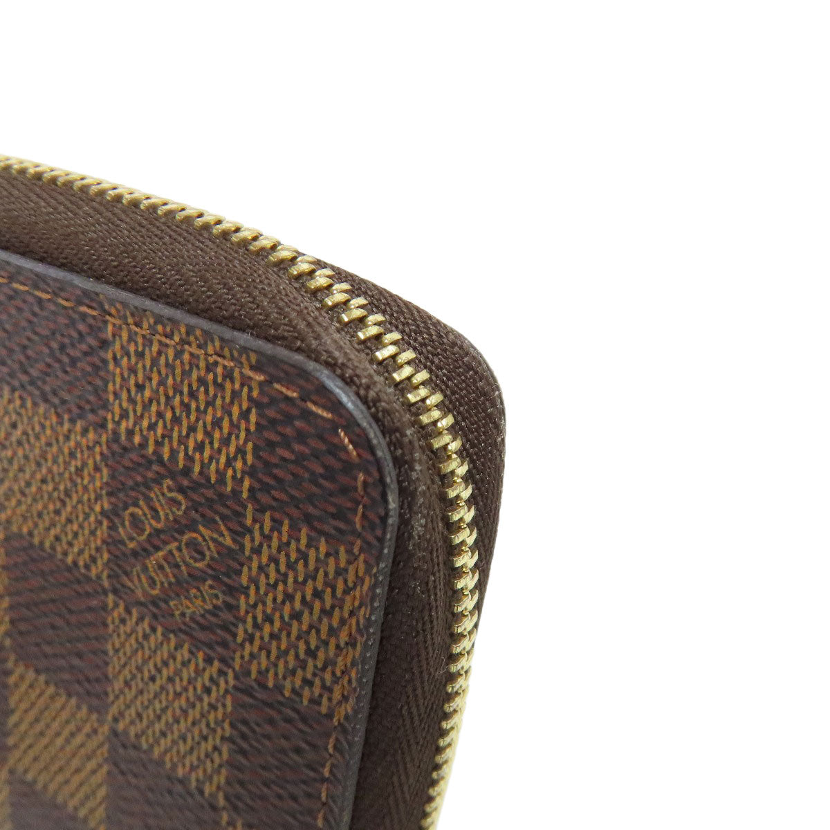 LOUIS VUITTON Coin case N63070 Damier canvas Brown Zippy coin purse Women(Unisex) Used Authentic
