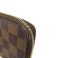 LOUIS VUITTON Coin case N63070 Damier canvas Brown Zippy coin purse Women(Unisex) Used Authentic