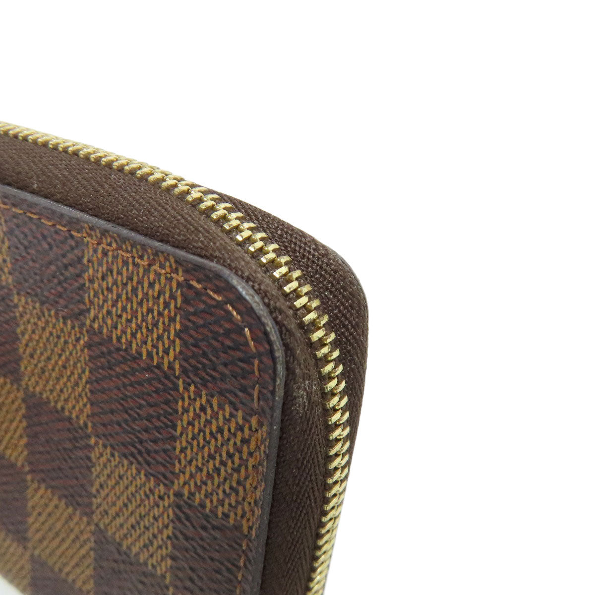 LOUIS VUITTON Coin case N63070 Damier canvas Brown Zippy coin purse Women(Unisex) Used Authentic