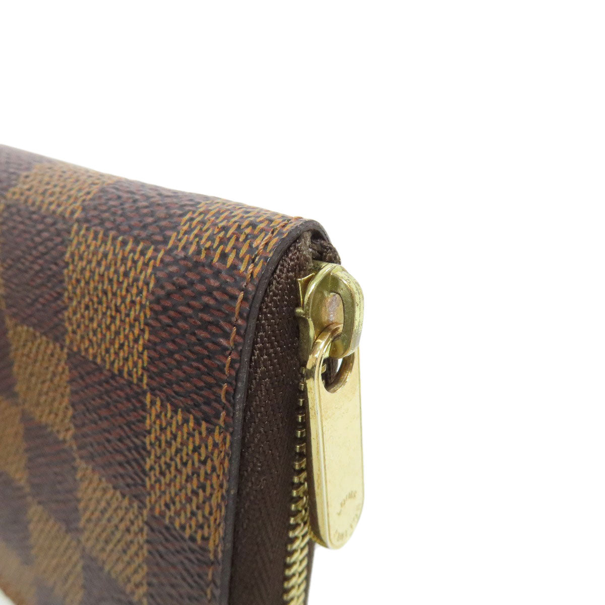 LOUIS VUITTON Coin case N63070 Damier canvas Brown Zippy coin purse Women(Unisex) Used Authentic