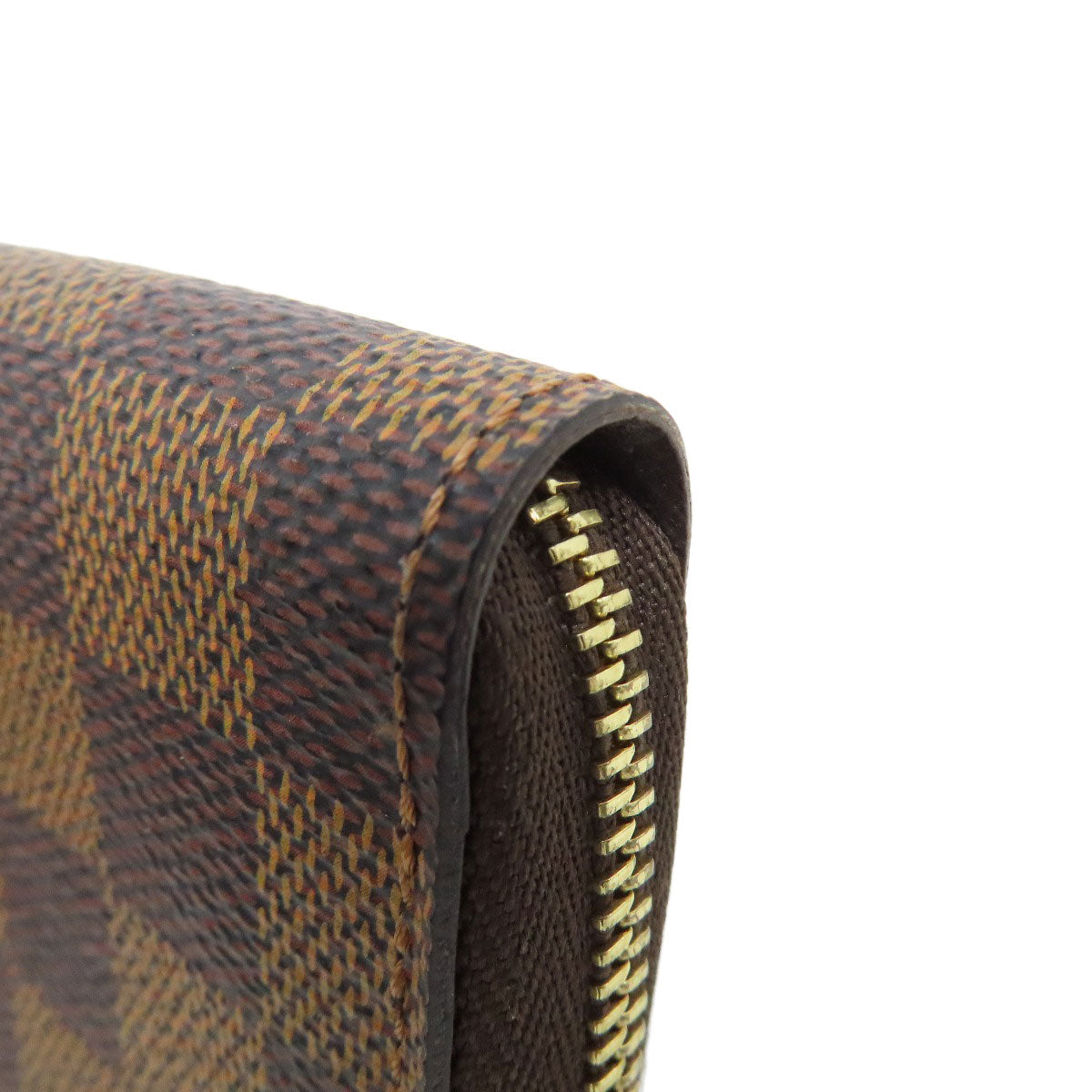 LOUIS VUITTON Coin case N63070 Damier canvas Brown Zippy coin purse Women(Unisex) Used Authentic