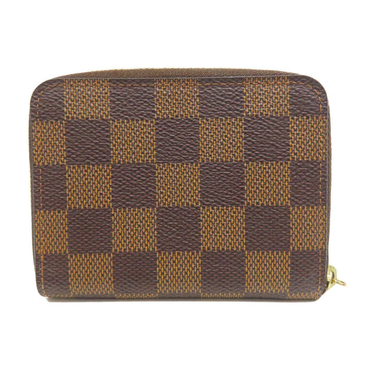 LOUIS VUITTON Coin case N63070 Damier canvas Brown Zippy coin purse Women(Unisex) Used Authentic