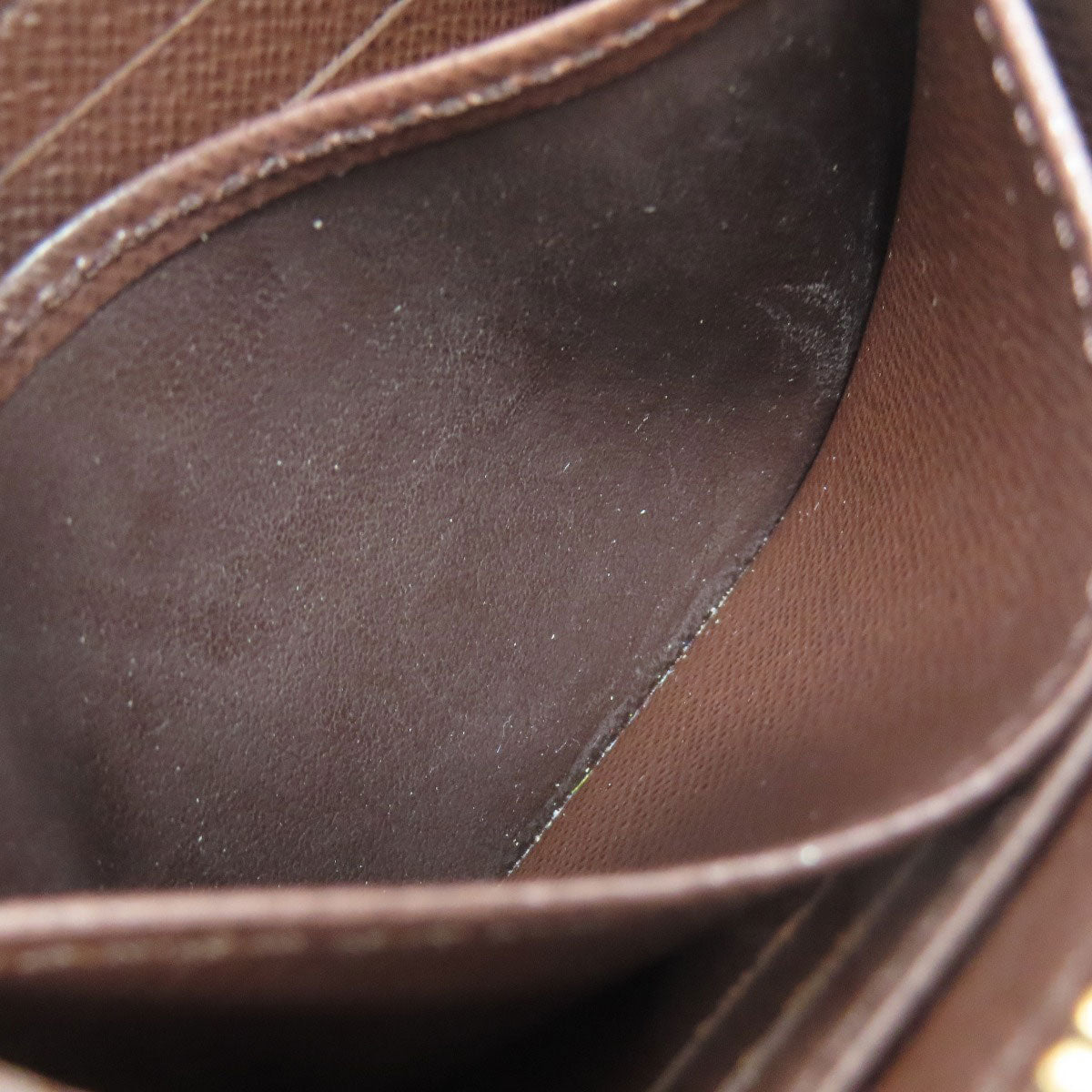 LOUIS VUITTON Coin case N63070 Damier canvas Brown Zippy coin purse Women(Unisex) Used Authentic