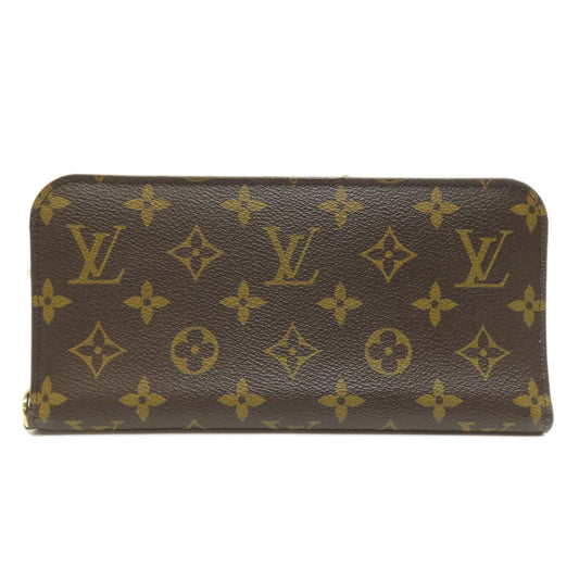 LOUIS VUITTON Long Wallet Purse M60452 Monogram canvas Brown Portefeuille and Insolite collaboration with Yayoi Kusama Women Used Authentic
