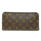 LOUIS VUITTON Long Wallet Purse M60452 Monogram canvas Brown Portefeuille and Insolite collaboration with Yayoi Kusama Women Used Authentic