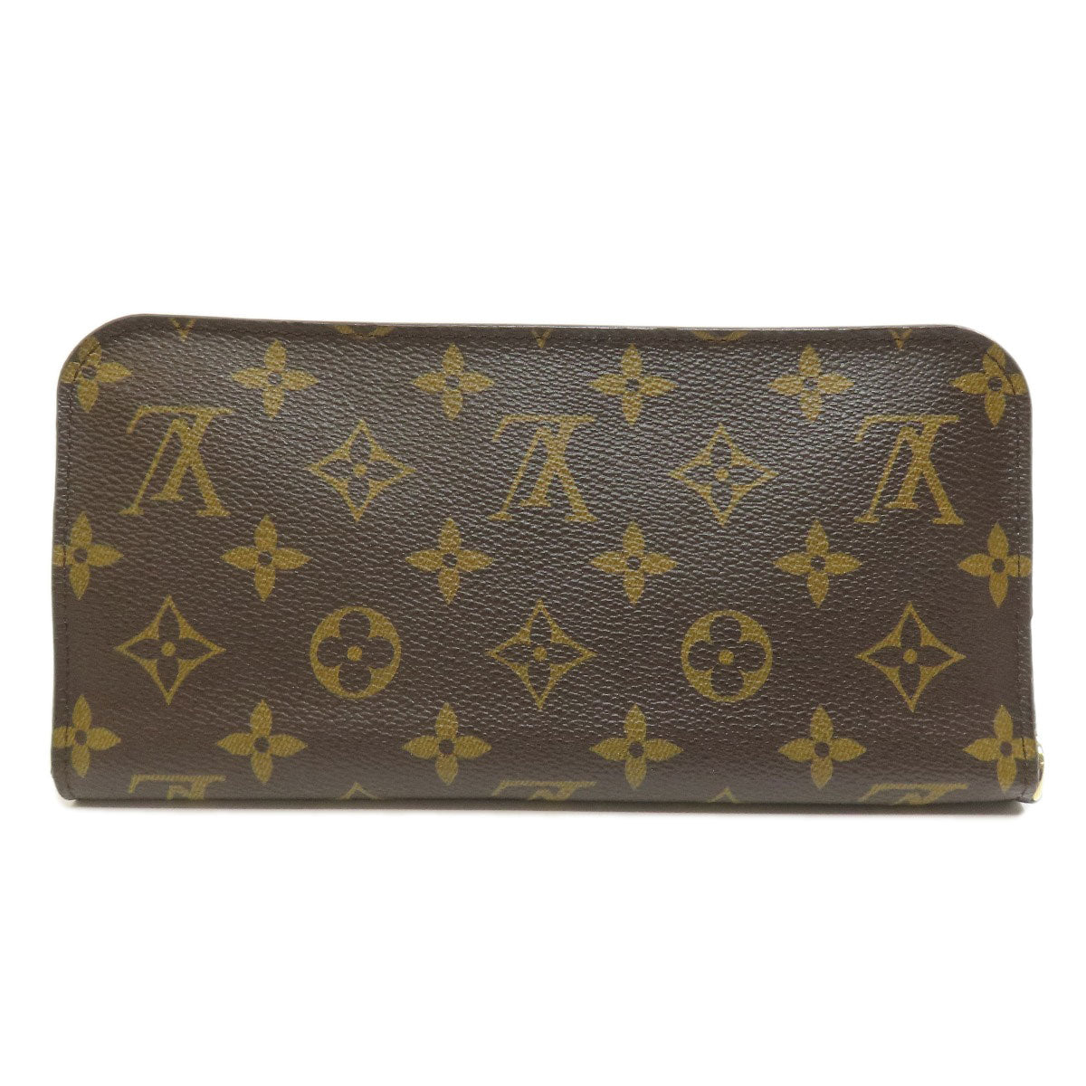 LOUIS VUITTON Long Wallet Purse M60452 Monogram canvas Brown Portefeuille and Insolite collaboration with Yayoi Kusama Women Used Authentic