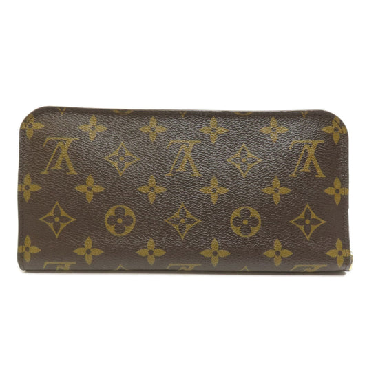 LOUIS VUITTON Long Wallet Purse M60452 Monogram canvas Brown Portefeuille and Insolite collaboration with Yayoi Kusama Women Used Authentic