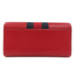 GUCCI Long Wallet Purse 476084 leather Red Sylvie Continental Women Used Authentic