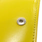 BALENCIAGA Bifold Wallet 529098 leather yellow logo Tri-fold Wallet Women Used Authentic