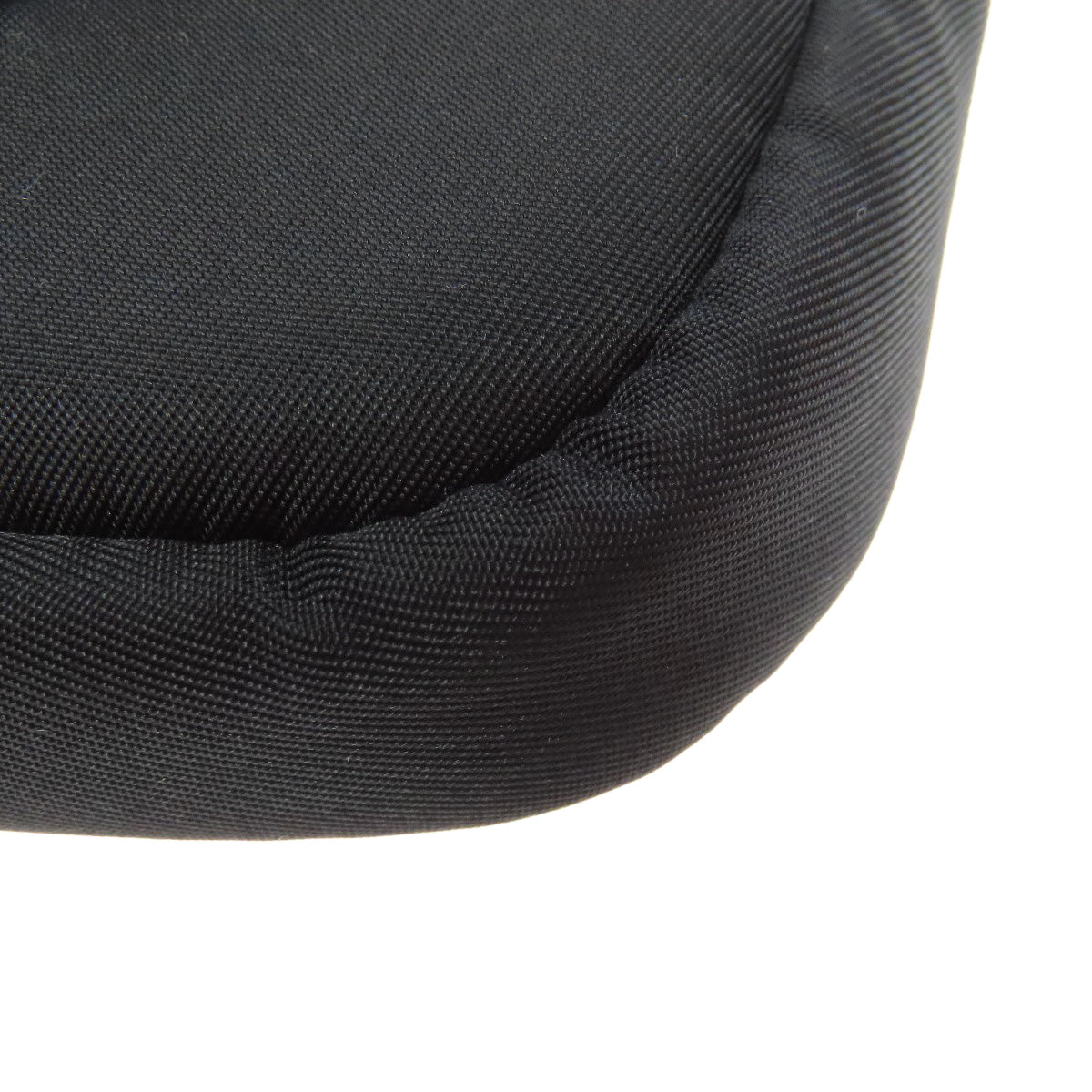PRADA Hip bag Nylon black logoMetal Women Used Authentic