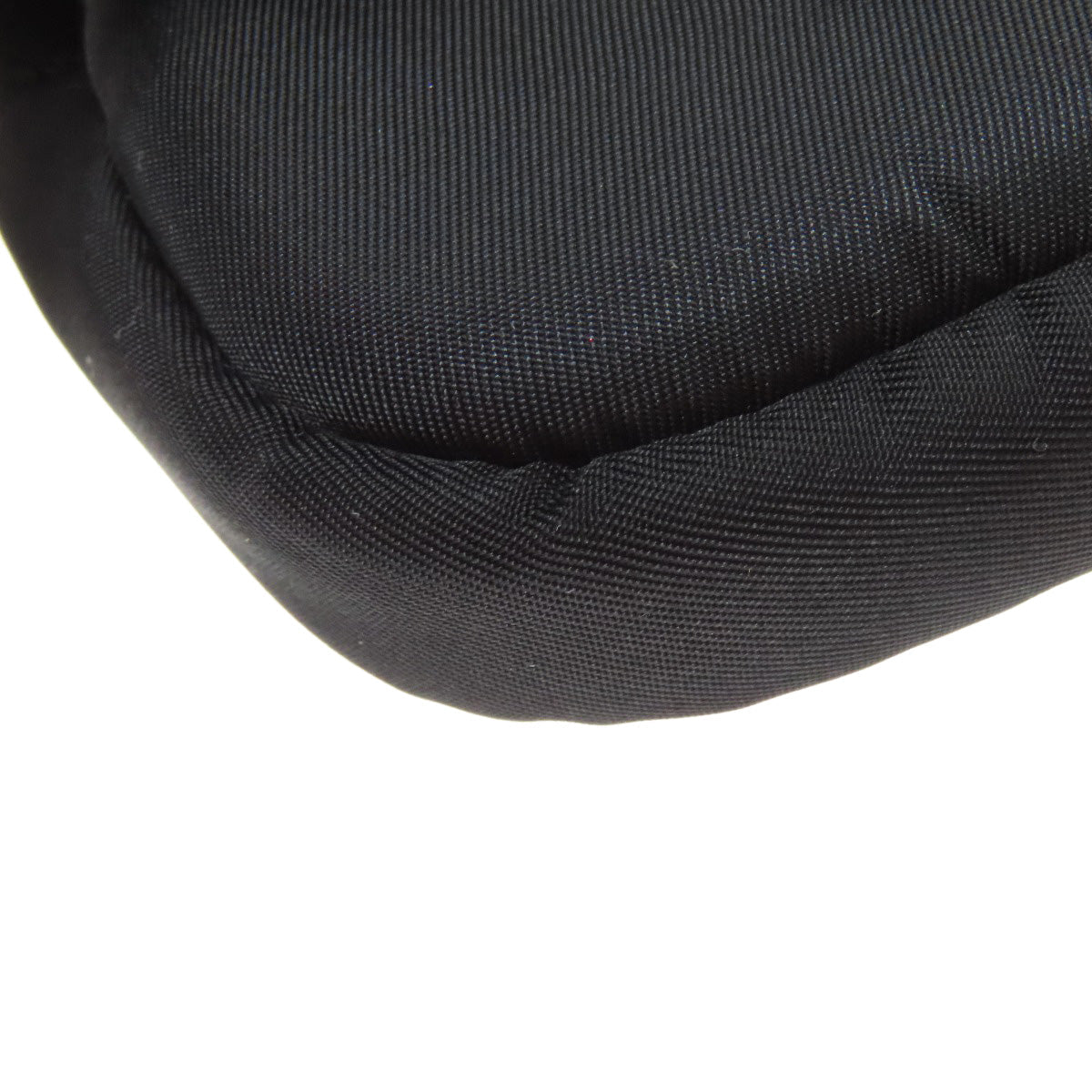 PRADA Hip bag Nylon black logoMetal Women Used Authentic
