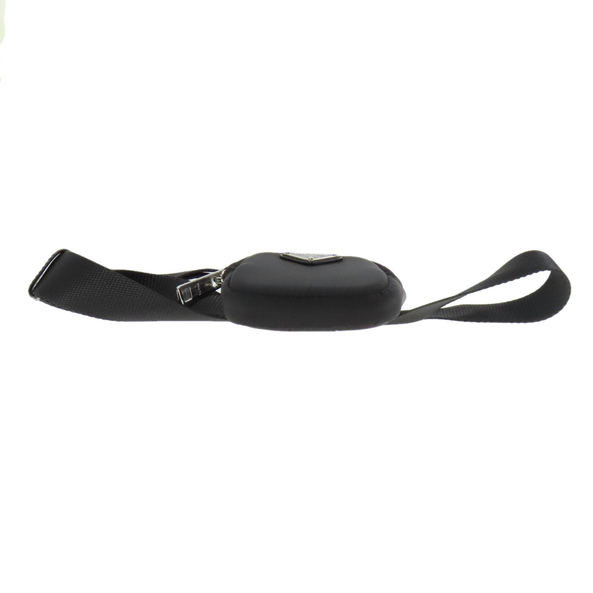 PRADA Hip bag Nylon black logoMetal Women Used Authentic