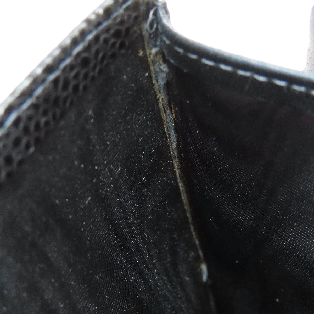 CHANEL Long Wallet Purse Grained Calfskin Skin black COCO Mark Gold Metal Women Used Authentic