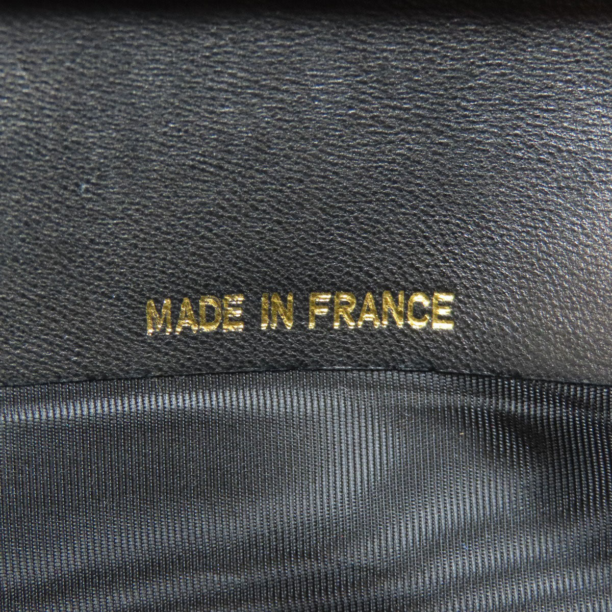 CHANEL Long Wallet Purse Grained Calfskin Skin black COCO Mark Gold Metal Women Used Authentic