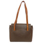 CELINE Tote Bag PVC Brown Macadam Women Used Authentic