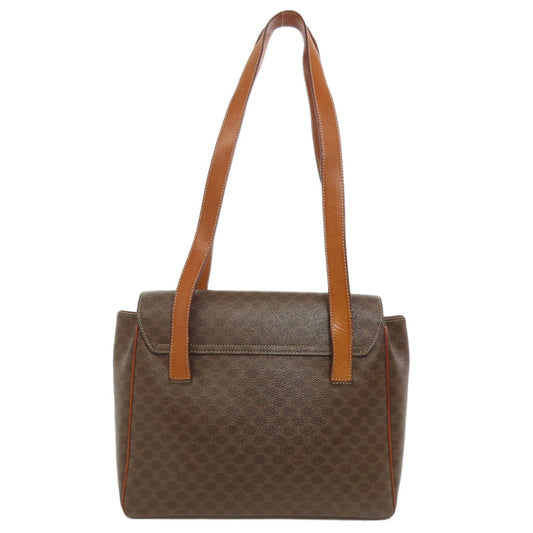 CELINE Tote Bag PVC Brown Macadam Women Used Authentic