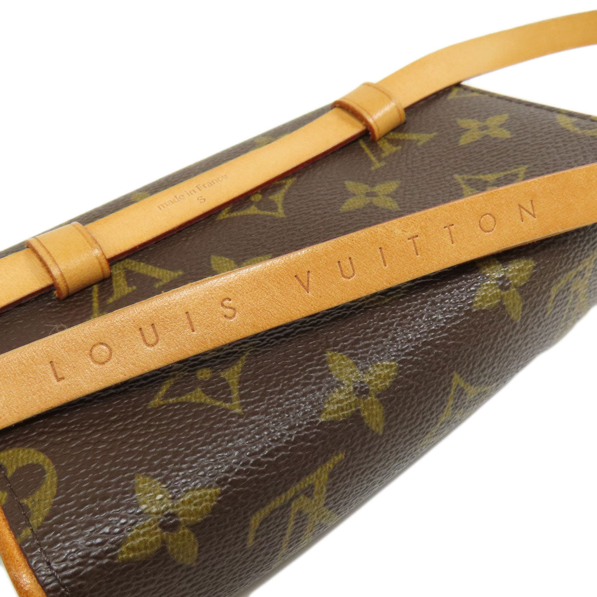 LOUIS VUITTON Hip bag M51855 Monogram canvas Brown Pochette Florentine Women Used Authentic