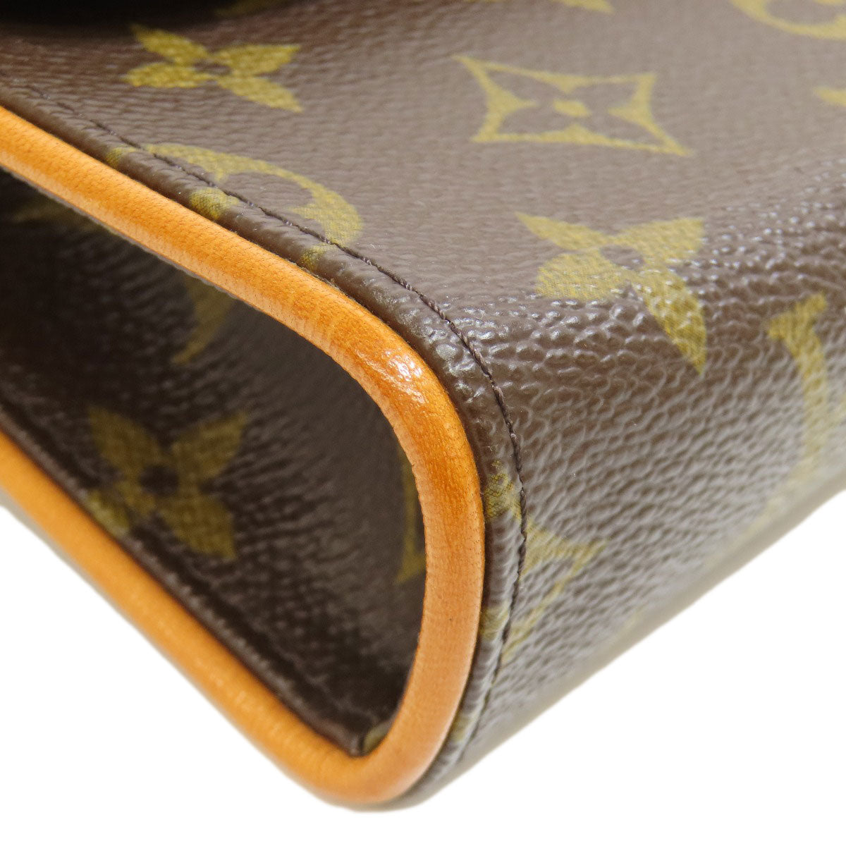 LOUIS VUITTON Hip bag M51855 Monogram canvas Brown Pochette Florentine Women Used Authentic