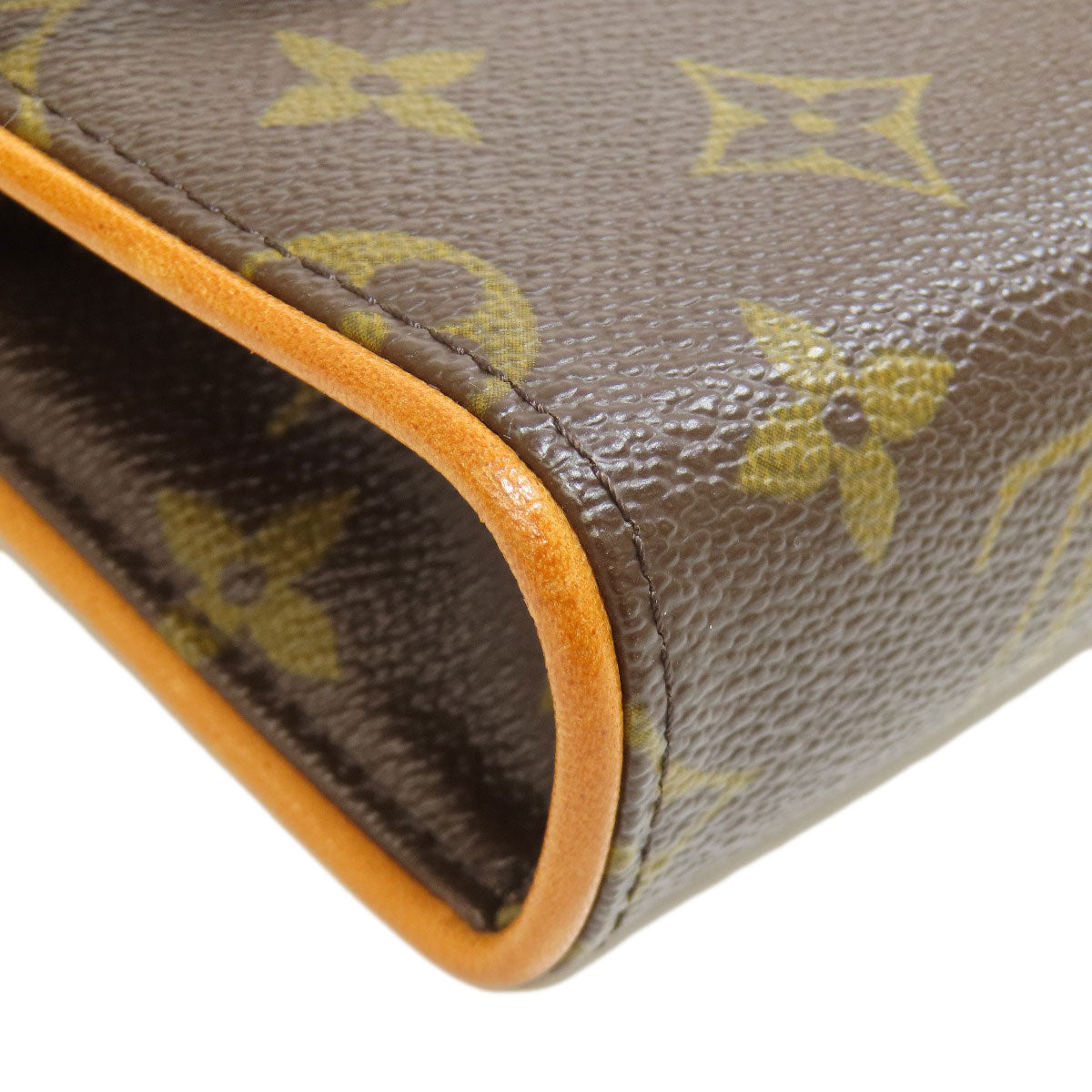 LOUIS VUITTON Hip bag M51855 Monogram canvas Brown Pochette Florentine Women Used Authentic