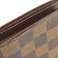LOUIS VUITTON Bifold Wallet N61675 Damier canvas Brown Portefeuille�EMarco mens Used Authentic
