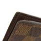 LOUIS VUITTON Bifold Wallet N61675 Damier canvas Brown Portefeuille�EMarco mens Used Authentic