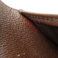 LOUIS VUITTON Bifold Wallet N61675 Damier canvas Brown Portefeuille�EMarco mens Used Authentic