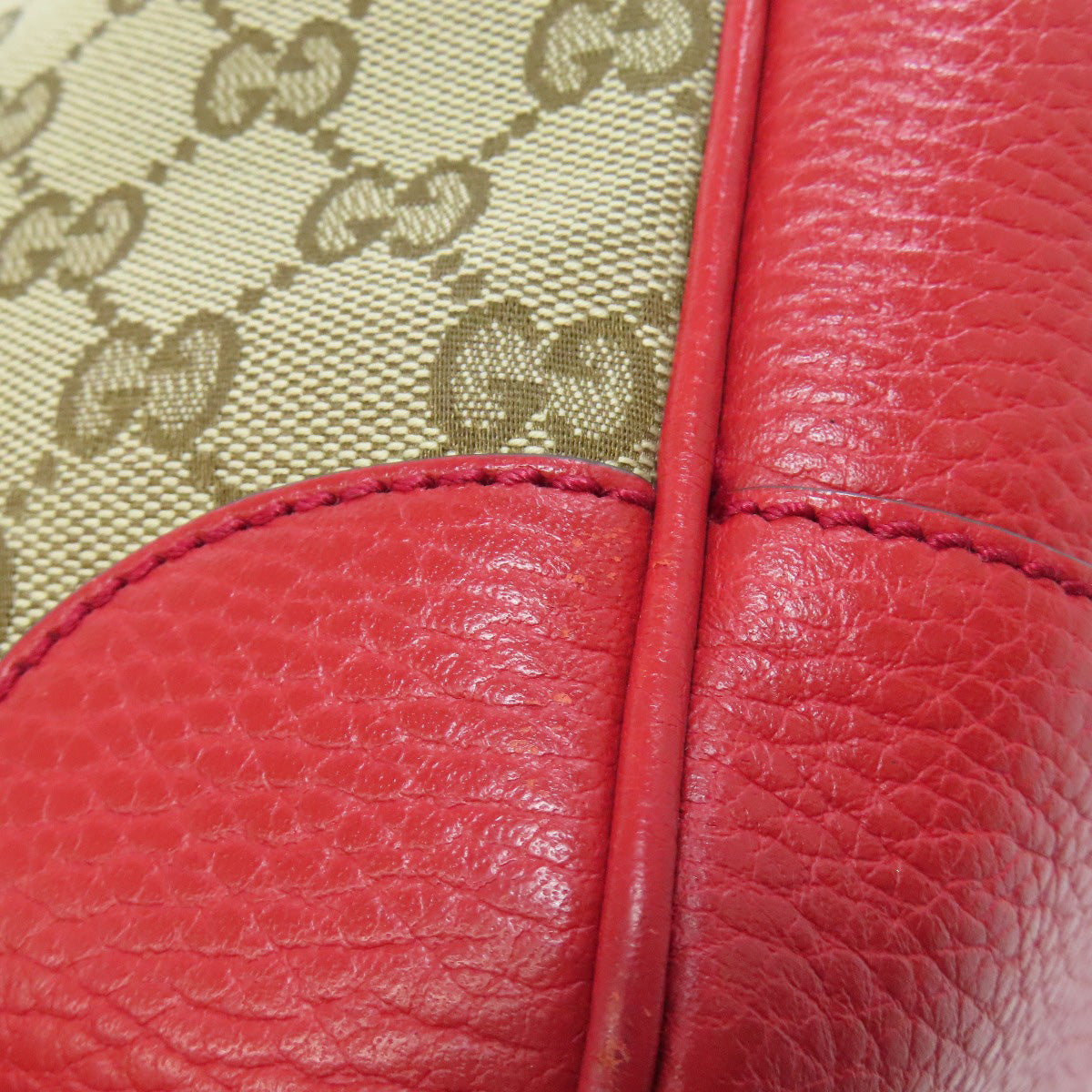 GUCCI Handbag 449241 canvas Red Outlet GG 2WAY Women Used Authentic