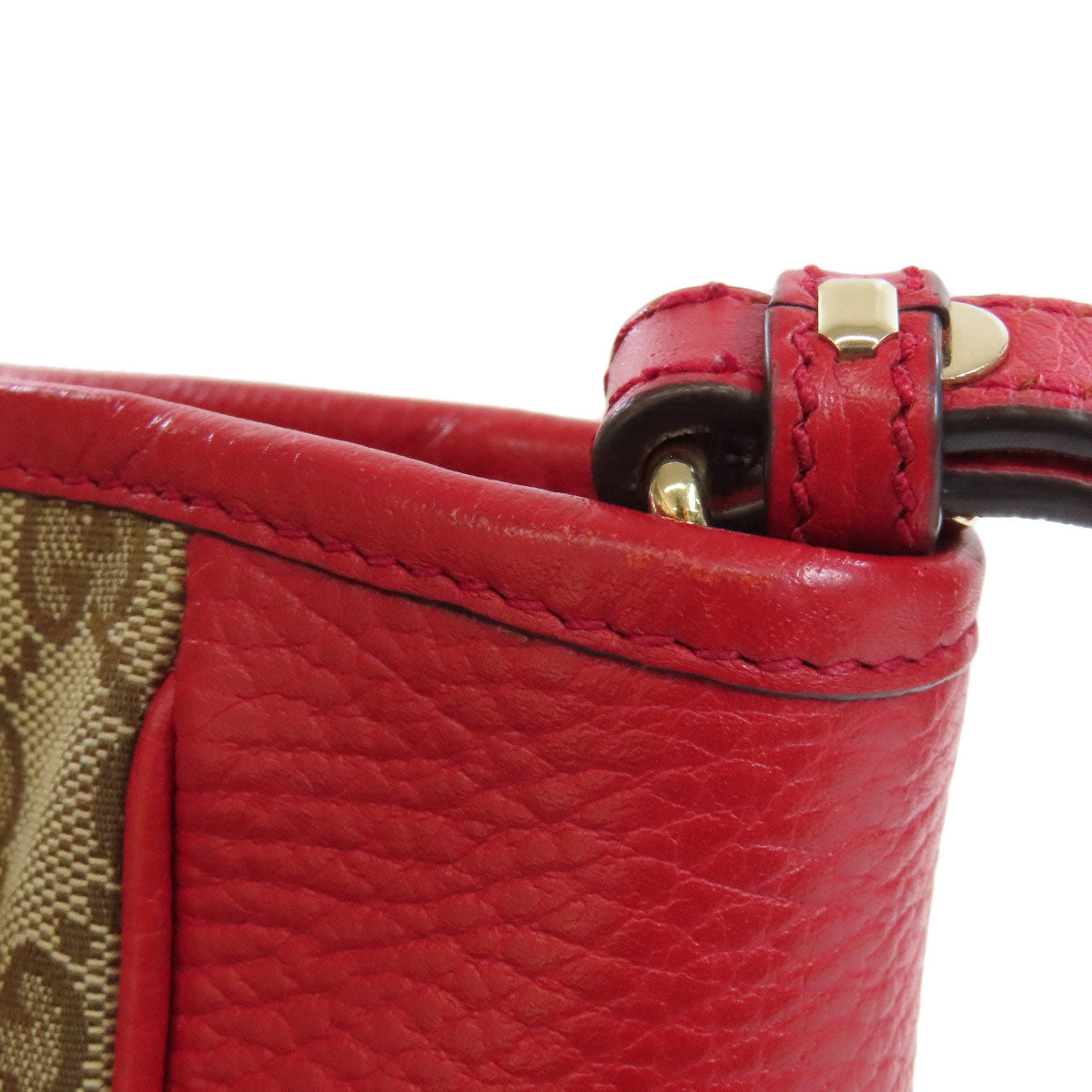 GUCCI Handbag 449241 canvas Red Outlet GG 2WAY Women Used Authentic