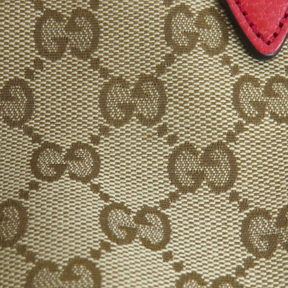 GUCCI Handbag 449241 canvas Red Outlet GG 2WAY Women Used Authentic