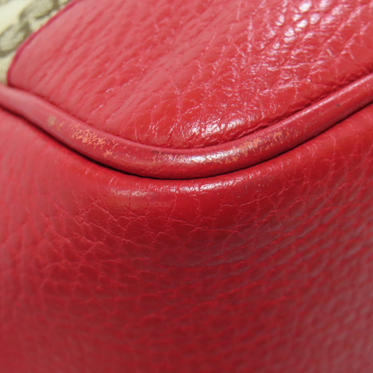 GUCCI Handbag 449241 canvas Red Outlet GG 2WAY Women Used Authentic