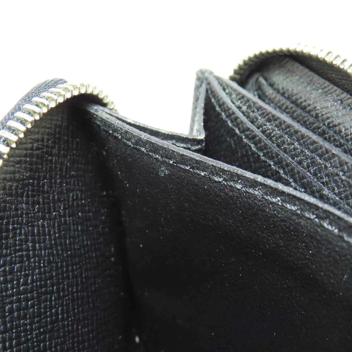 LOUIS VUITTON Coin case N63076 Damier canvas black Zippy coin purse mens(Unisex) Used Authentic