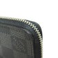LOUIS VUITTON Coin case N63076 Damier canvas black Zippy coin purse mens(Unisex) Used Authentic
