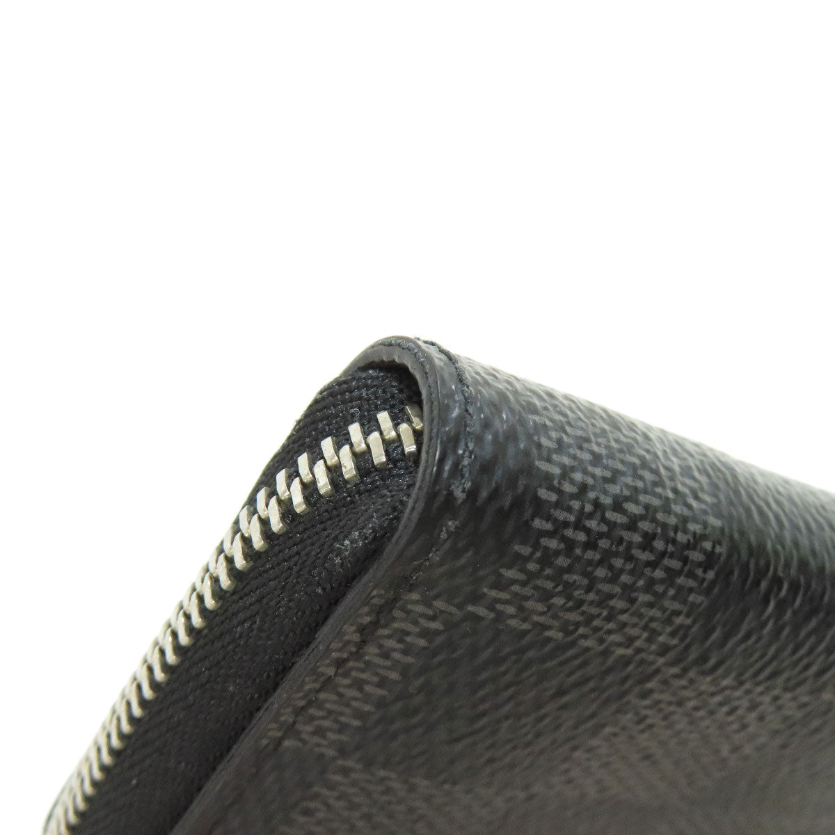 LOUIS VUITTON Coin case N63076 Damier canvas black Zippy coin purse mens(Unisex) Used Authentic
