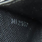 LOUIS VUITTON Coin case N63076 Damier canvas black Zippy coin purse mens(Unisex) Used Authentic