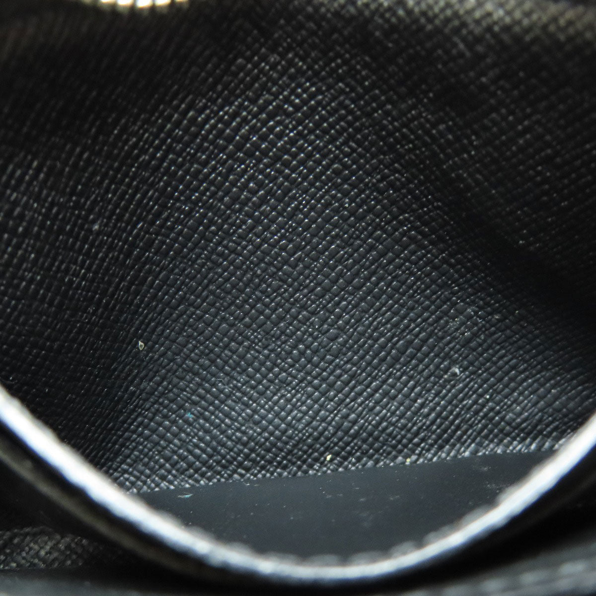 LOUIS VUITTON Coin case N63076 Damier canvas black Zippy coin purse mens(Unisex) Used Authentic