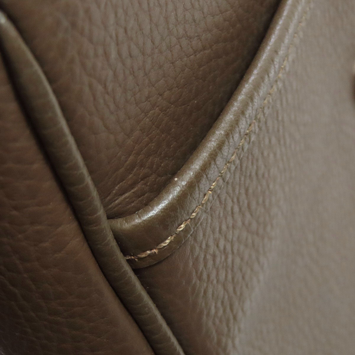 BURBERRY Shoulder Bag leather Brown logo Women Used Authentic