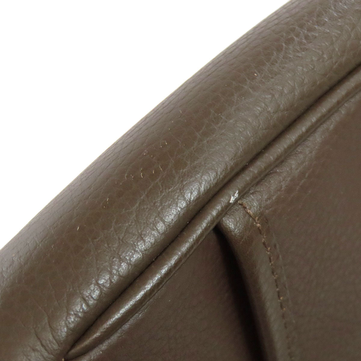 BURBERRY Shoulder Bag leather Brown logo Women Used Authentic