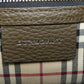BURBERRY Shoulder Bag leather Brown logo Women Used Authentic