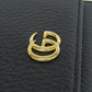 GUCCI Bifold Wallet 474746 leather black GG Marmont Tri-Fold Wallet Women Used Authentic