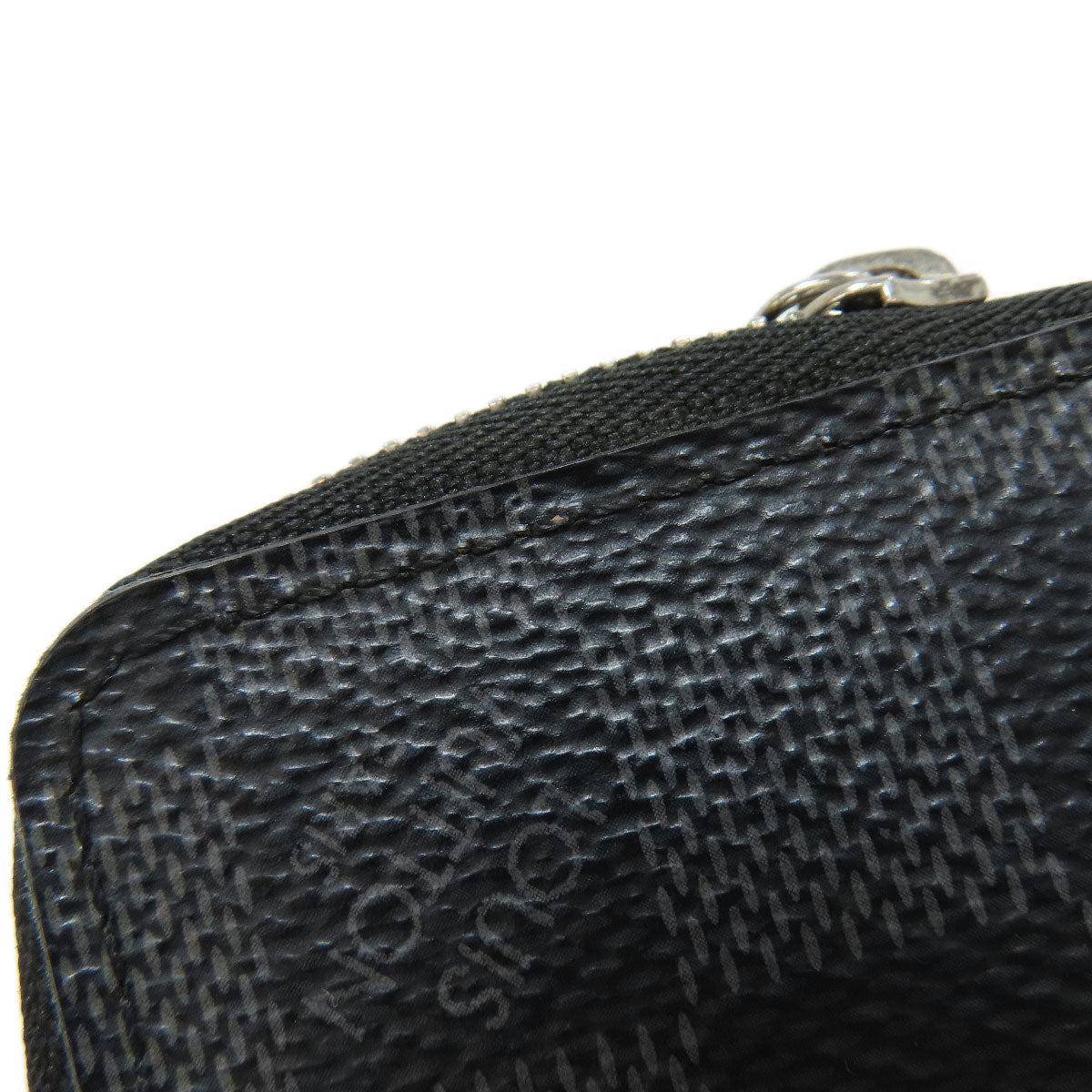 LOUIS VUITTON Coin case N63076 Damier canvas gray Zippy coin purse mens Used Authentic