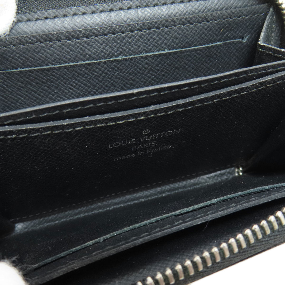 LOUIS VUITTON Coin case N63076 Damier canvas gray Zippy coin purse mens Used Authentic