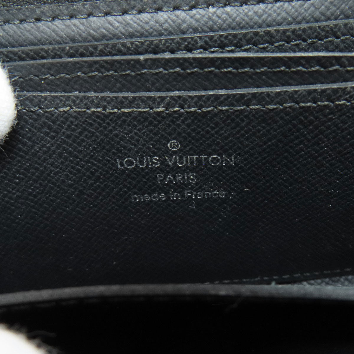 LOUIS VUITTON Coin case N63076 Damier canvas gray Zippy coin purse mens Used Authentic