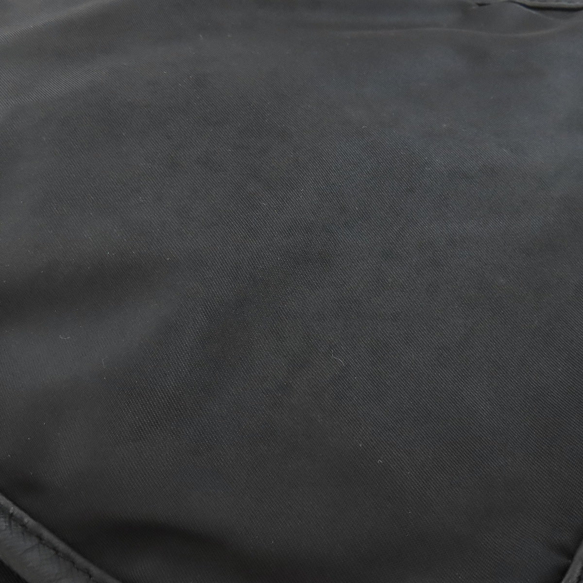 PRADA Shoulder Bag Nylon black logoMetal Women Used Authentic