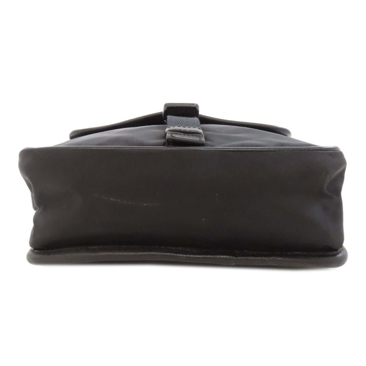 PRADA Shoulder Bag Nylon black logoMetal Women Used Authentic