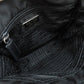 PRADA Shoulder Bag Nylon black logoMetal Women Used Authentic