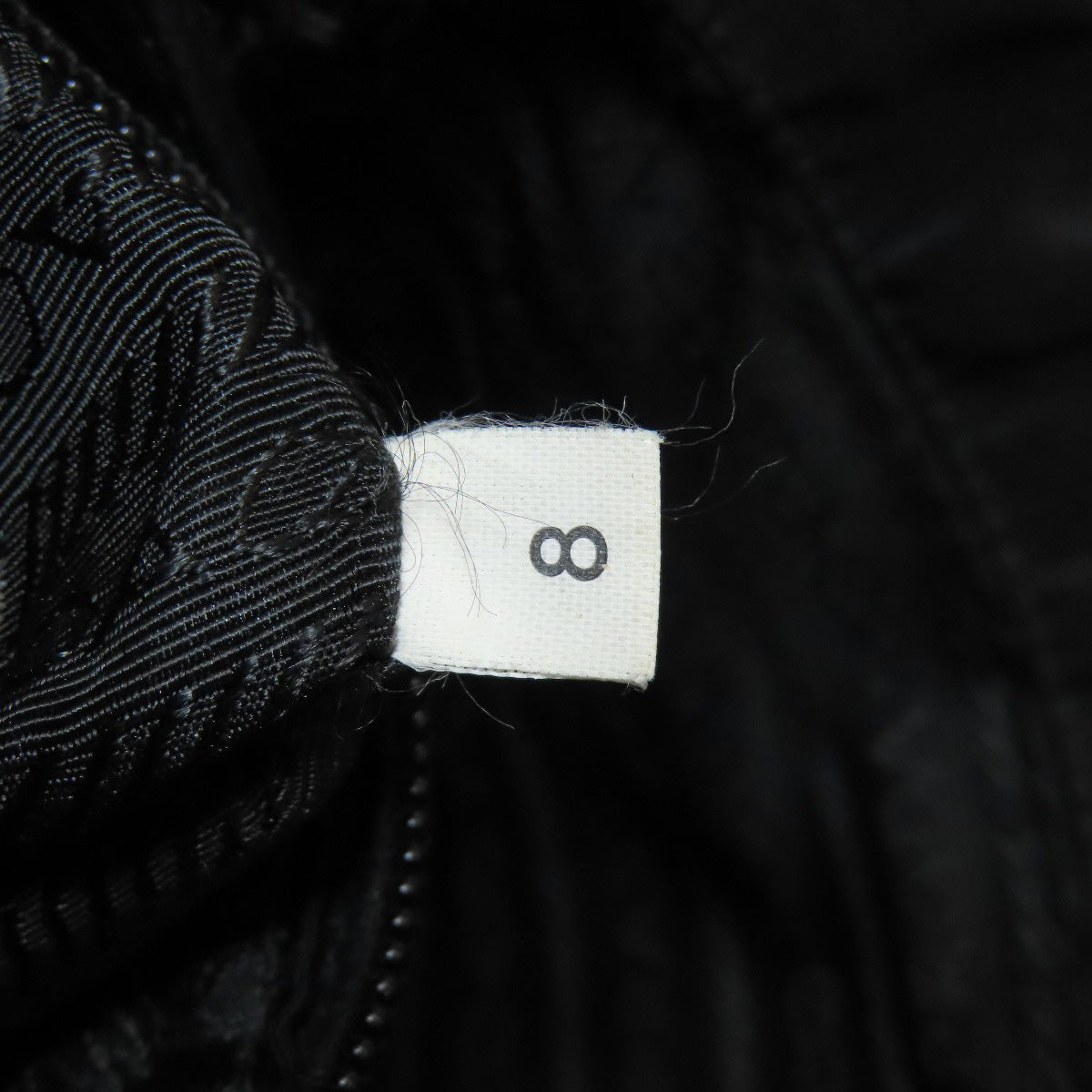 PRADA Shoulder Bag Nylon black logoMetal Women Used Authentic