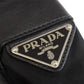 PRADA Shoulder Bag Nylon black logoMetal Women Used Authentic