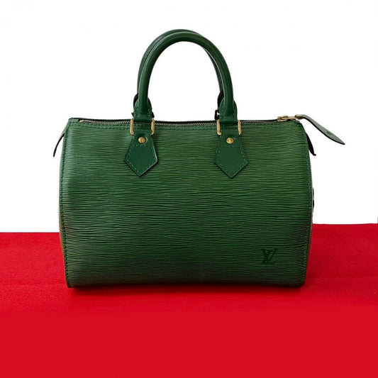 LOUIS VUITTON Handbag Epi Leather green Epi Speedy 25